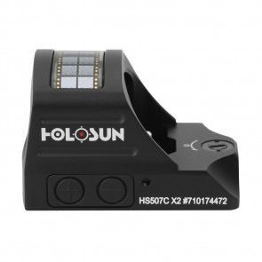 HOLOSUN OPEN REFLEX SIGHT - BLACK, 2 MOA RED DOT & 32 MOA CIRCLE, ALUMINUM