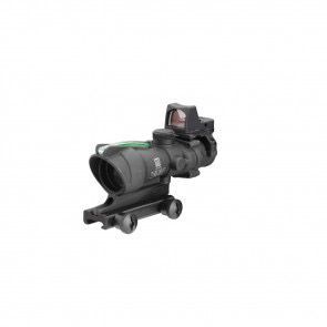 TRIJICON ACOG BAC RIFLESCOPE W/ RMR - MATTE BLACK, 4X32, GREEN CROSSHAIR RETICLE, .223 BDC, THUMBSCREW...