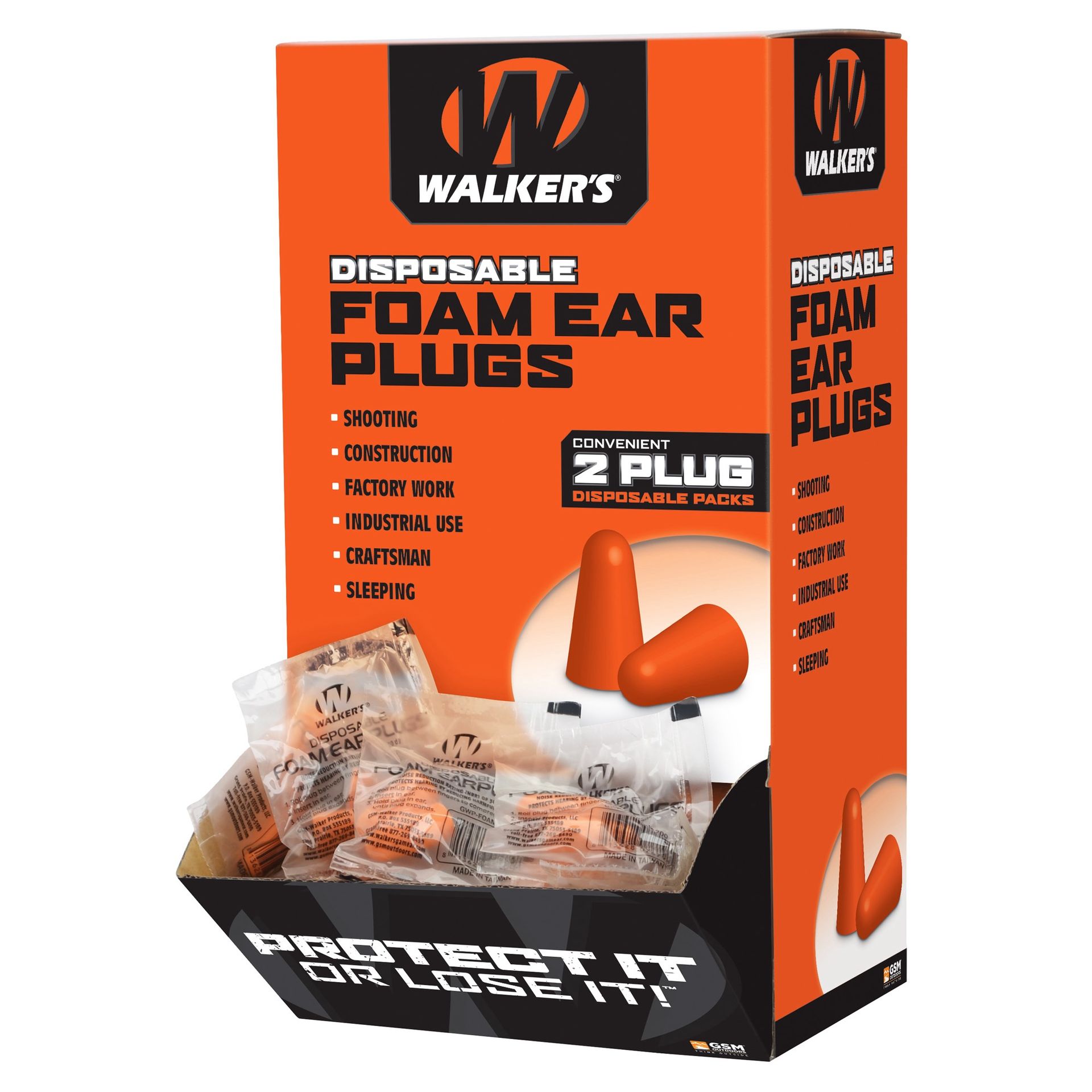 Walker Foam Ear Plugs Box of 200