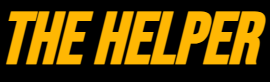 The word helper is written in yellow on a black background