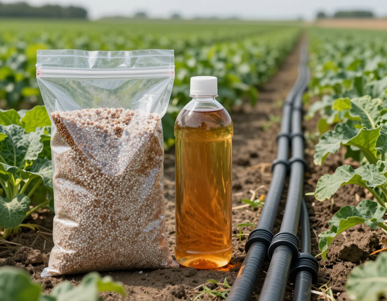 gama tecnológica de fertilización agrícola