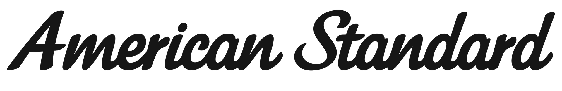 a black and white image of the american standard logo