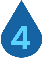 Water drop icon with the #4 on it.