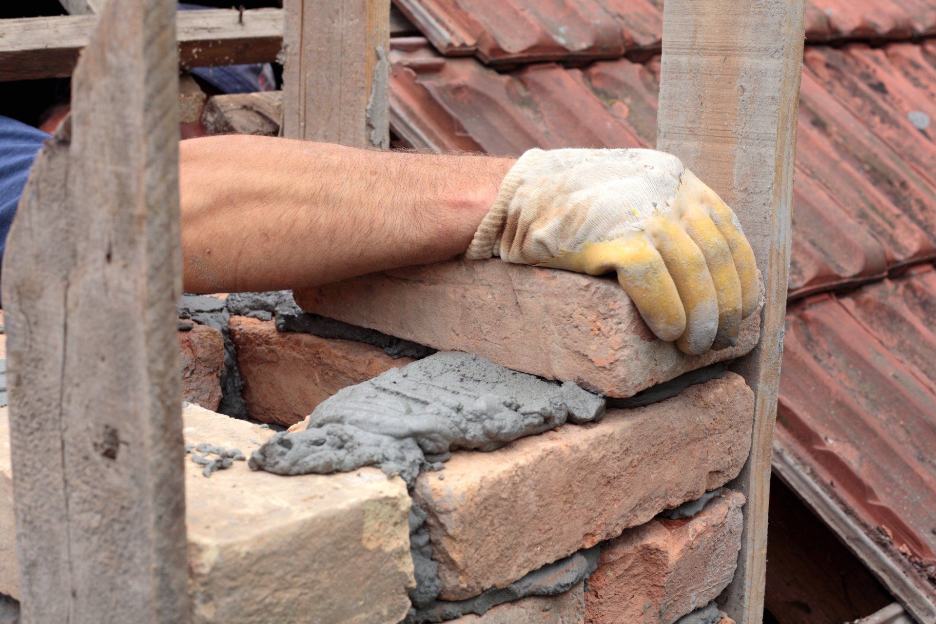 Driveway Masonry In Progress — Cottonwood Heights, UT — A. B. Richards Professionals