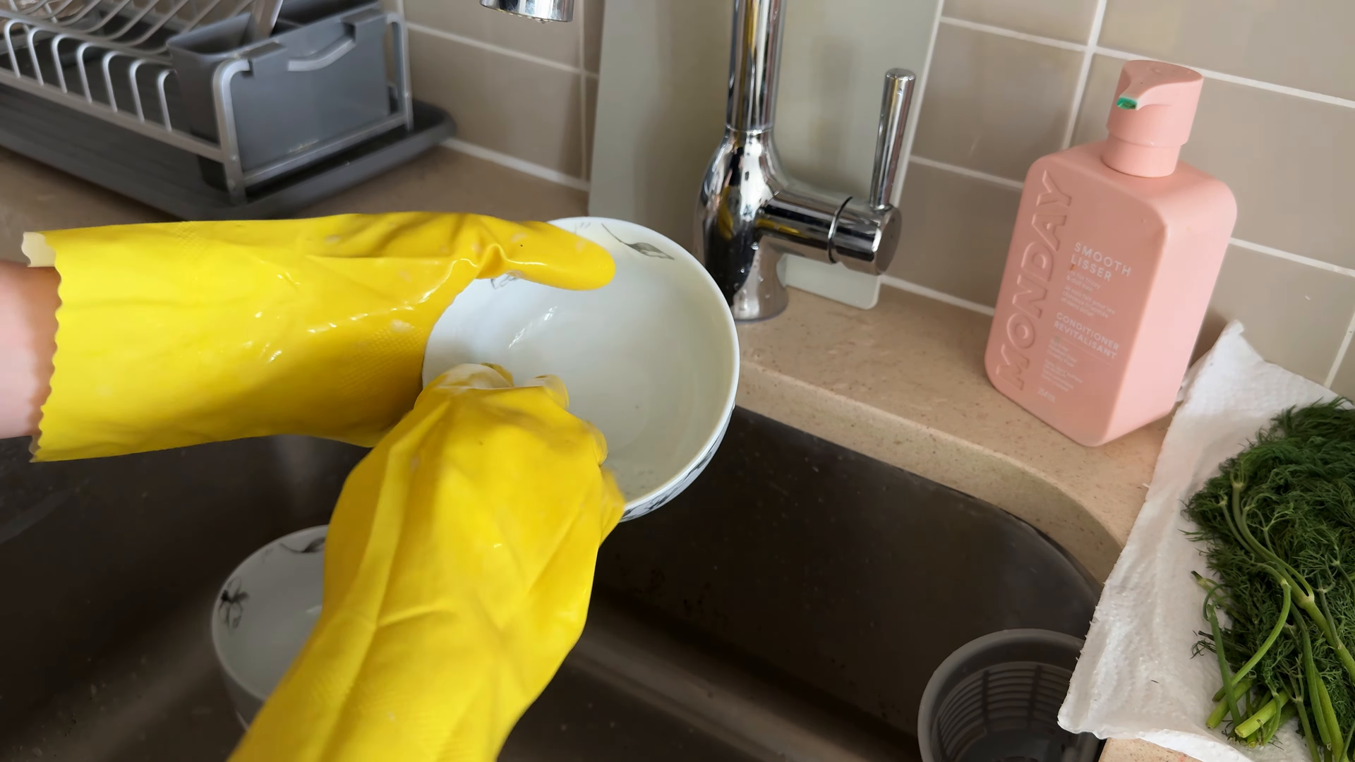 Bathroom detail cleaned in a Bowne Park home