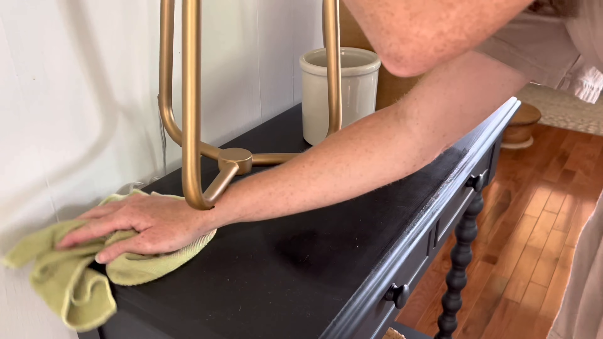 Cleaner working through a Queensview apartment