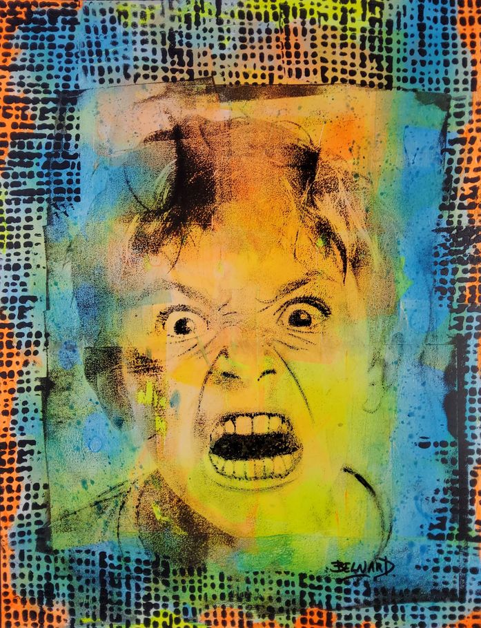 Olivier Belnard, artiste peintre,  Monotypes, acrylique, encres, huiles, aquarelle.
