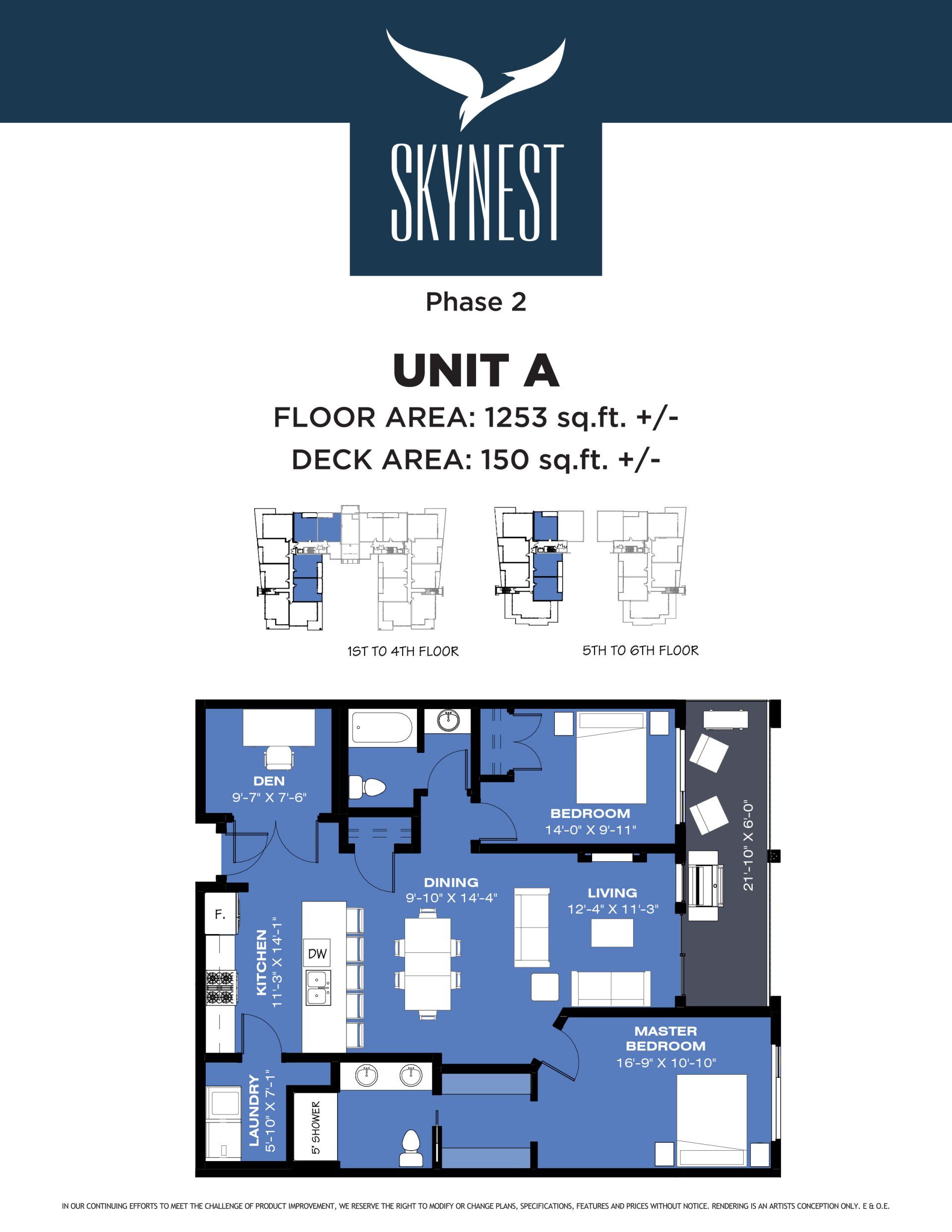 Skynest Unit A Floor Plan