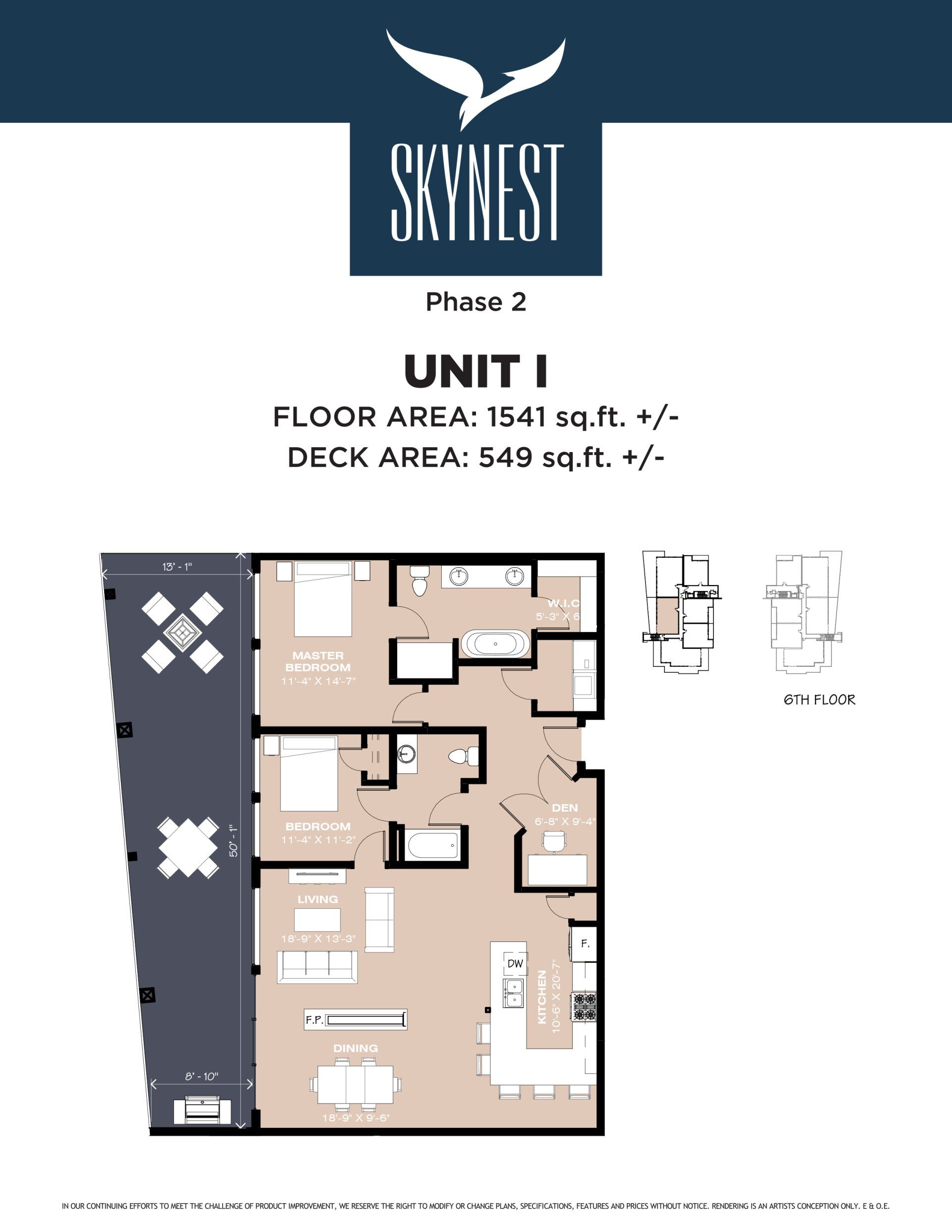 Skynest Unit I Floor Plan