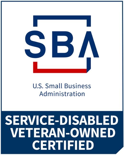 The logo for the u.s. small business administration service disabled veteran owned certified