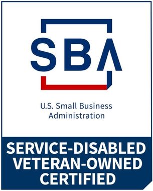 The logo for the u.s. small business administration service disabled veteran owned certified
