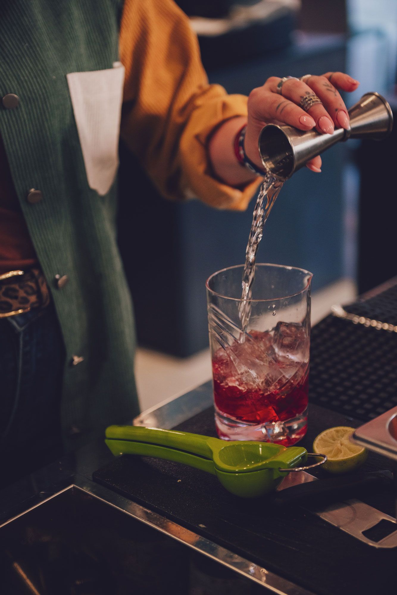 preparazione di un cocktail