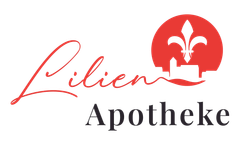 Ein Logo für eine Apotheke namens Lilien Apotheke