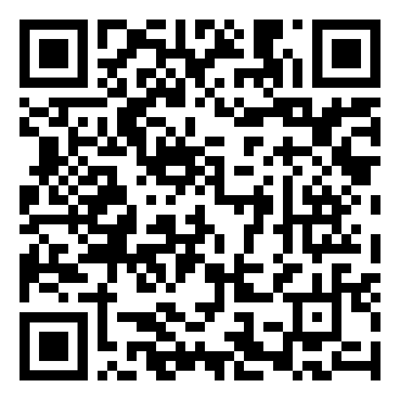 Link zum Appstore Ein schwarz-weißer QR-Code auf weißem Hintergrund.