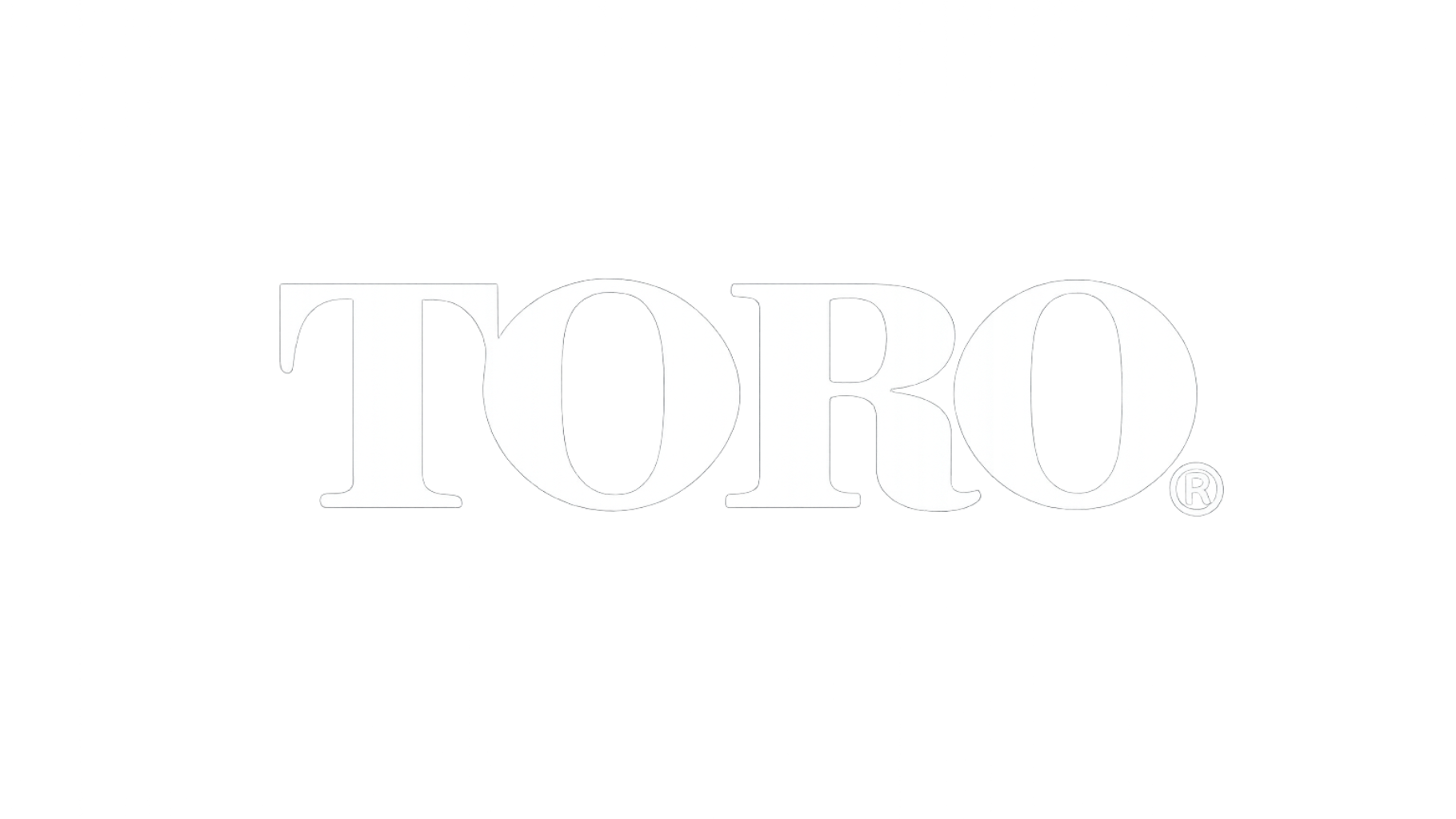 White Toro logo centered on a plain white background.