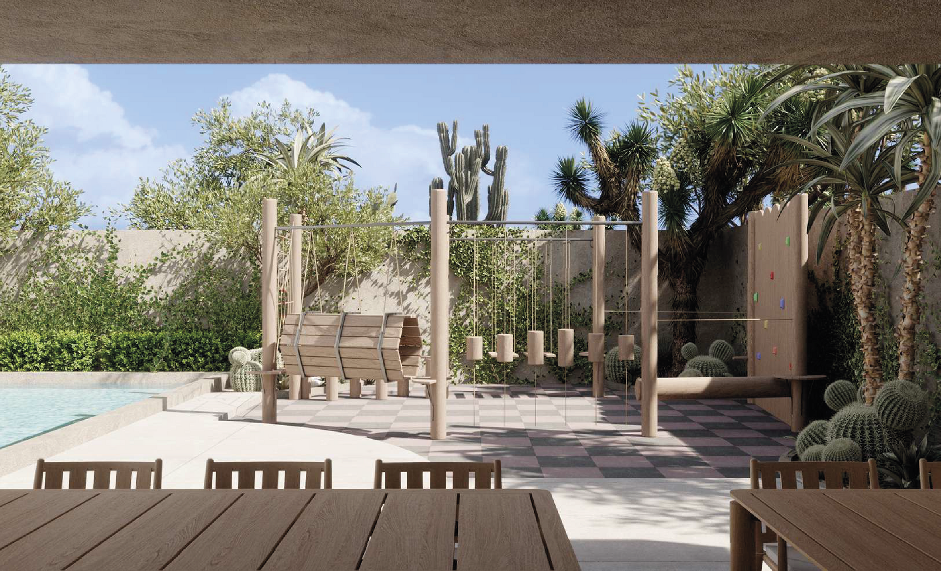 Área infantil Villa Cabo Sur – juegos para niños en residencial