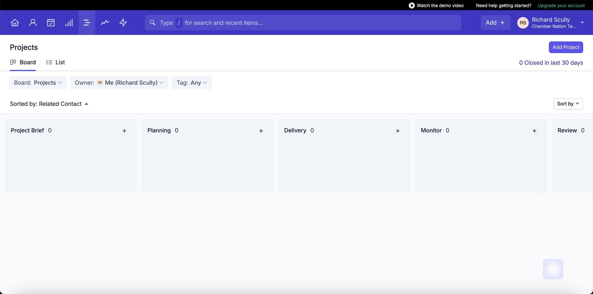 A screenshot of a website with a purple background