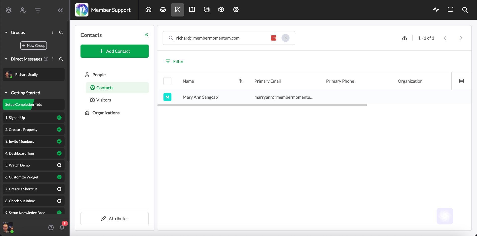 A screenshot of a computer screen showing a dashboard.