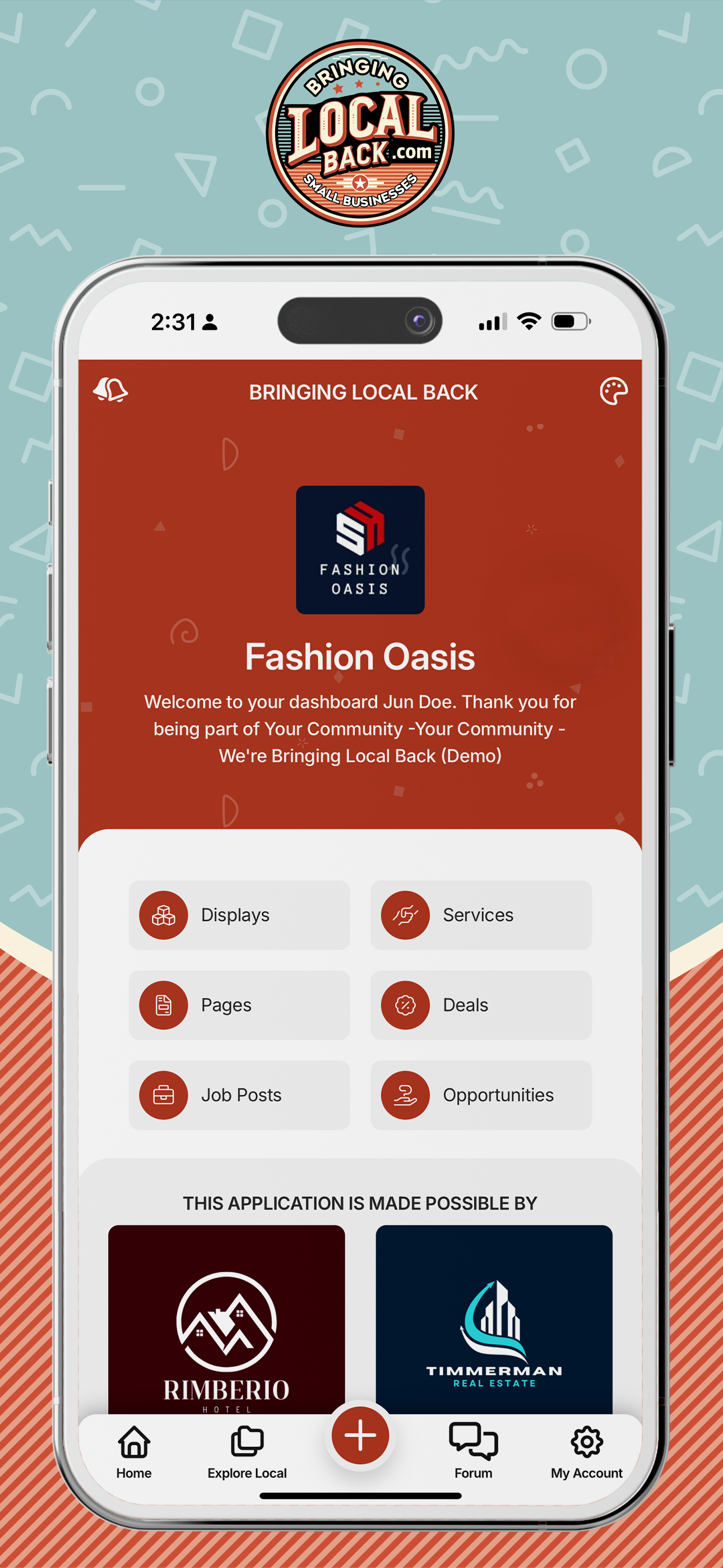A cell phone with a screenshot of a fashion quest app on it.