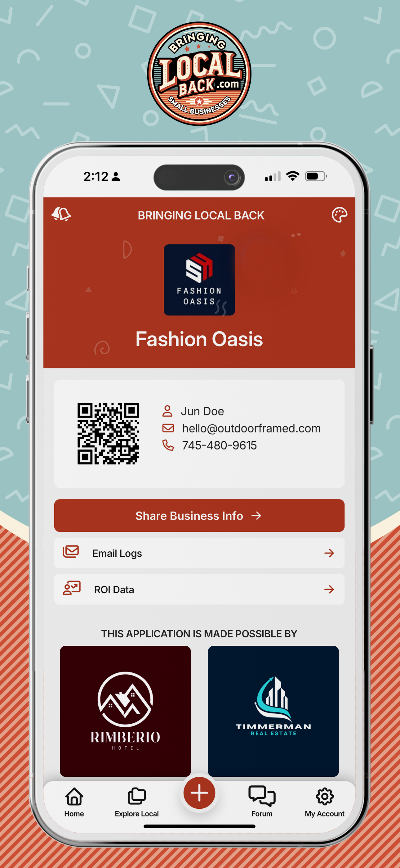 A cell phone with a qr code on the screen.