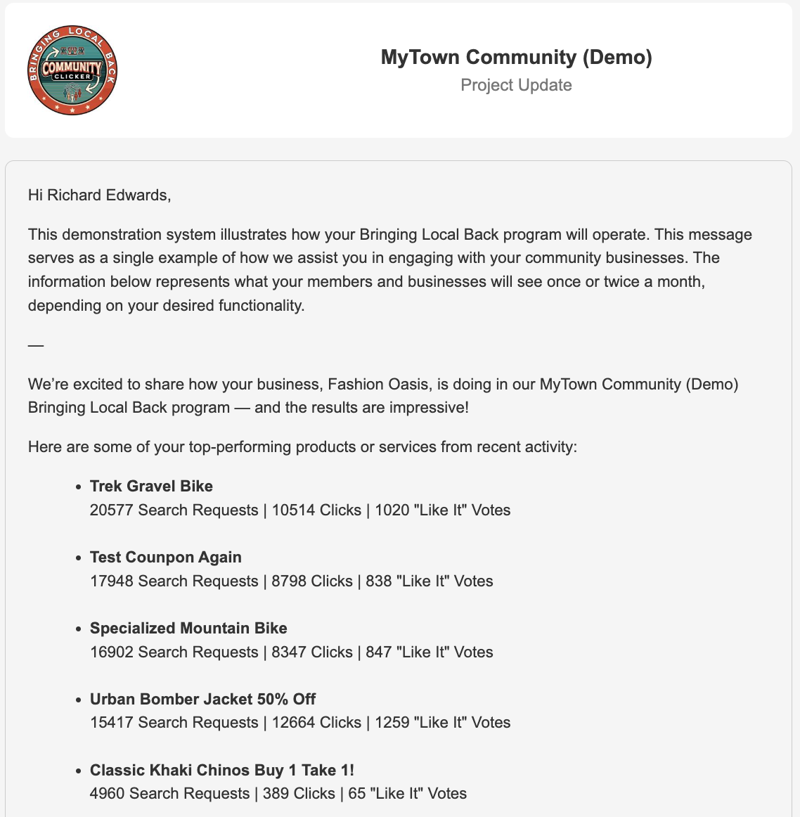 Email from 
