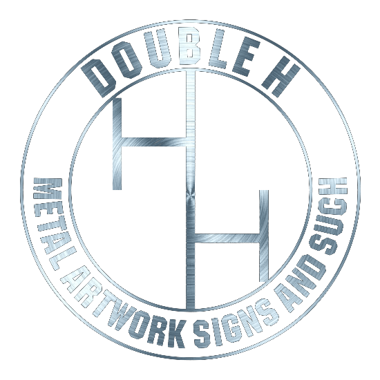Double H Metal Artwork Signs