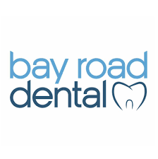 A logo for Bay Road Dental featuring the text