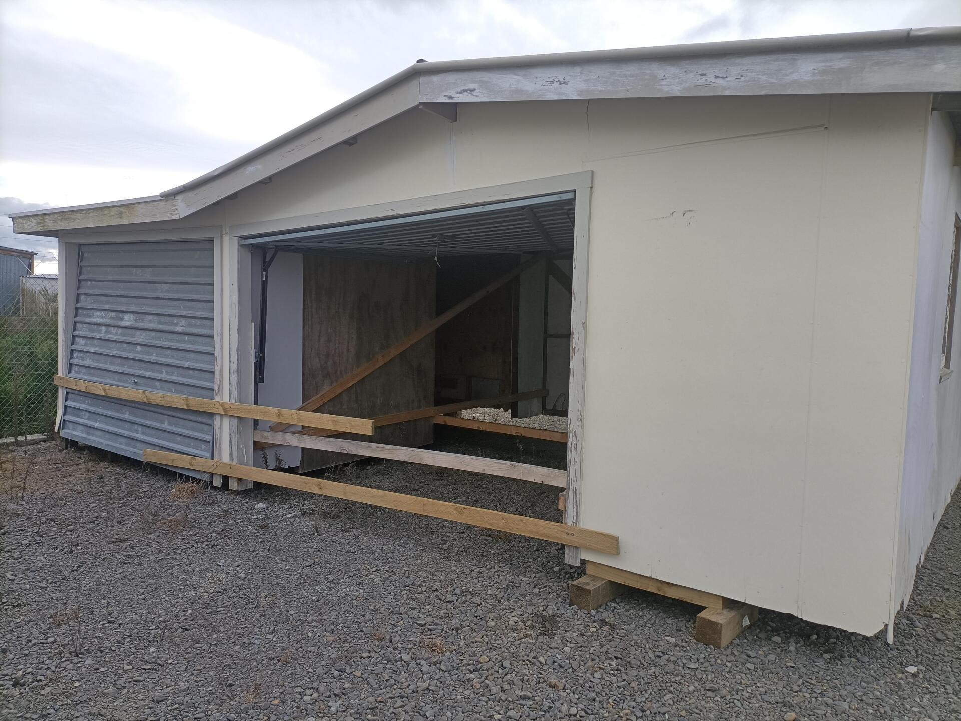 HB0046 - 2 door shed with extra space HB0046 - 2 door shed with extra space