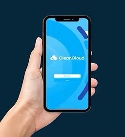 Hand holding a phone displaying a