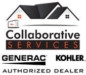 Logo: house silhouette with text "Collaborative Services" over "Generac" and an orange line.