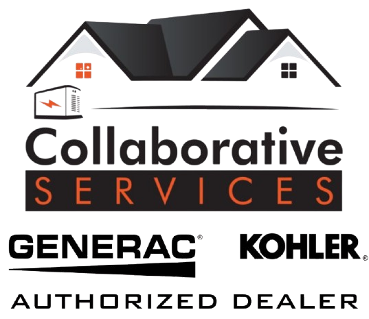 Logo: house silhouette with text "Collaborative Services" over "Generac" and an orange line.