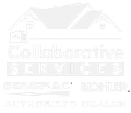 Logo with stylized house silhouette above the word SERVICES.