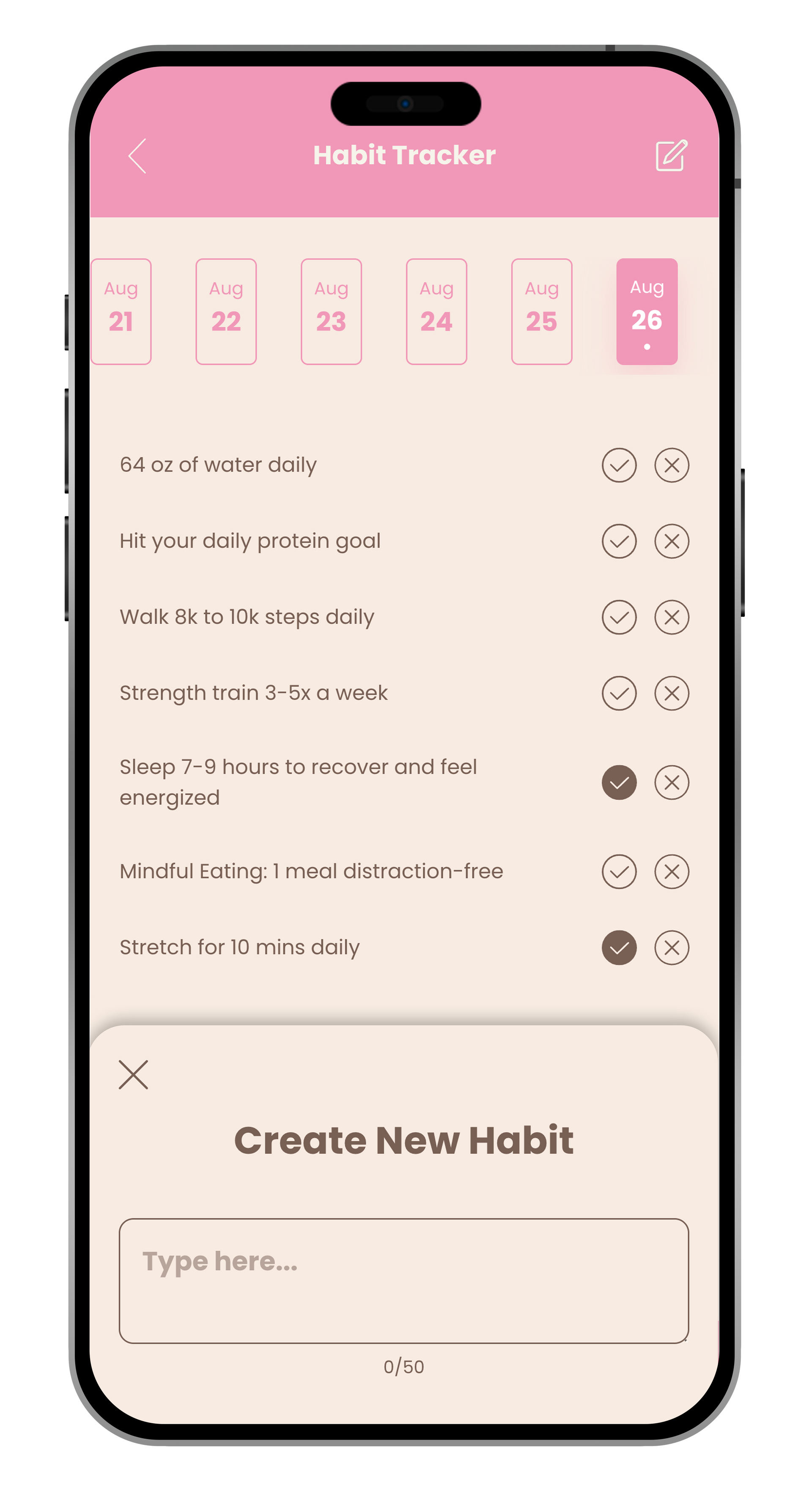 Habit tracker