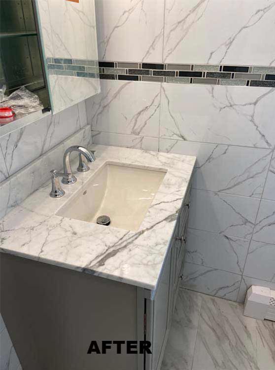 After Bathroom Sink Renovation