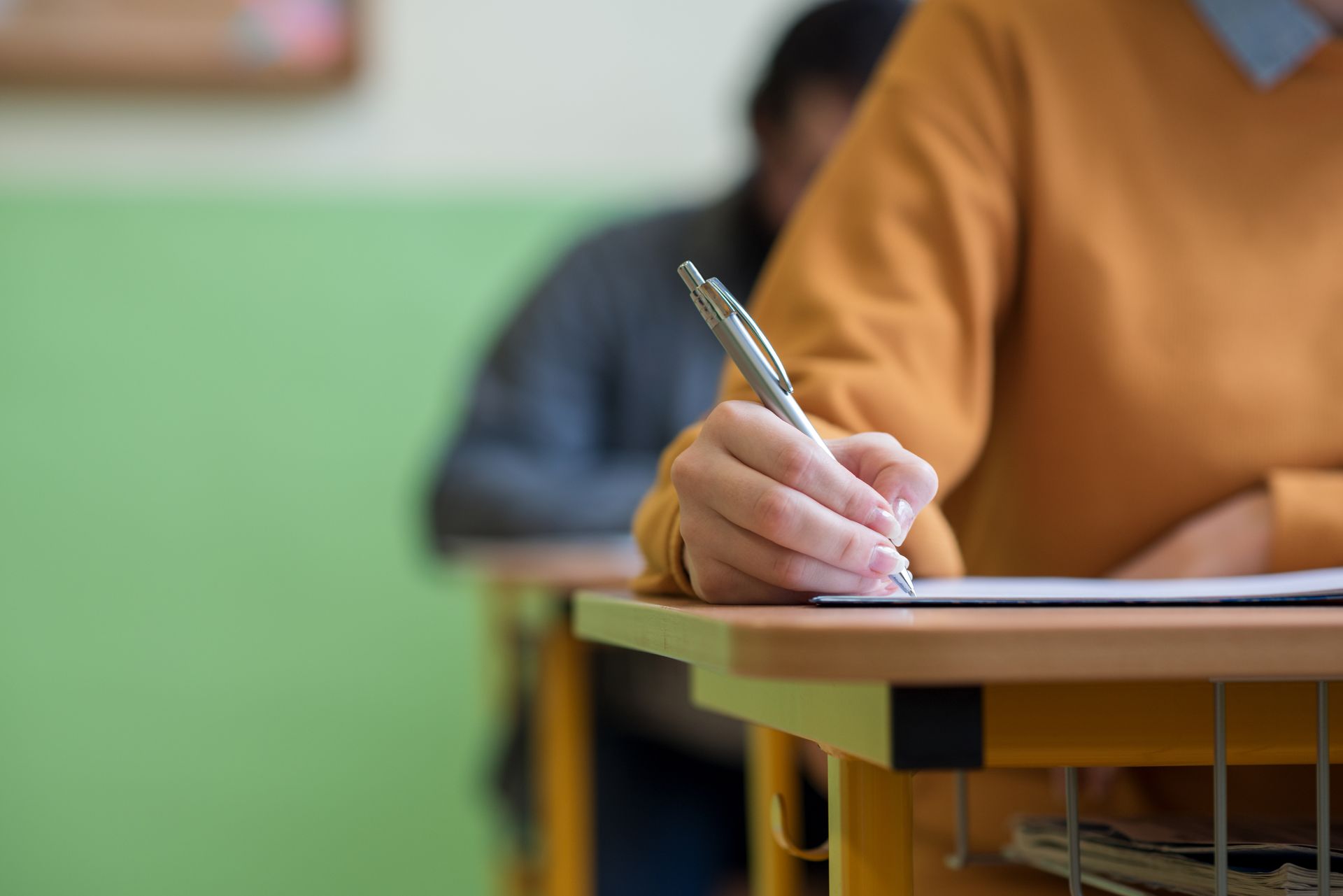 Students taking their real estate exams at Kentuckiana Real Estate Academy