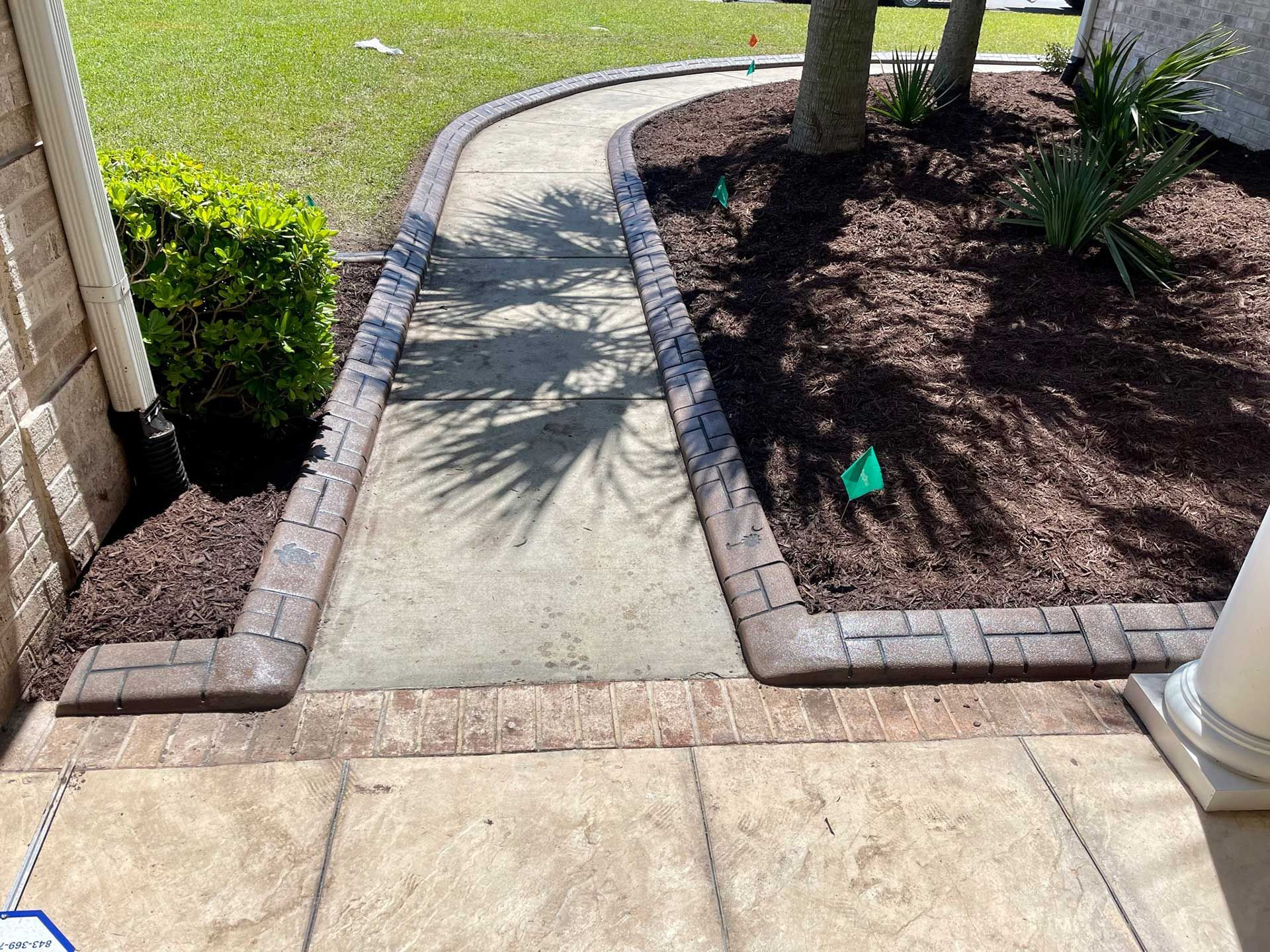 landscaping and curbing 58