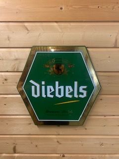 Diebels Emaille Reclamebord