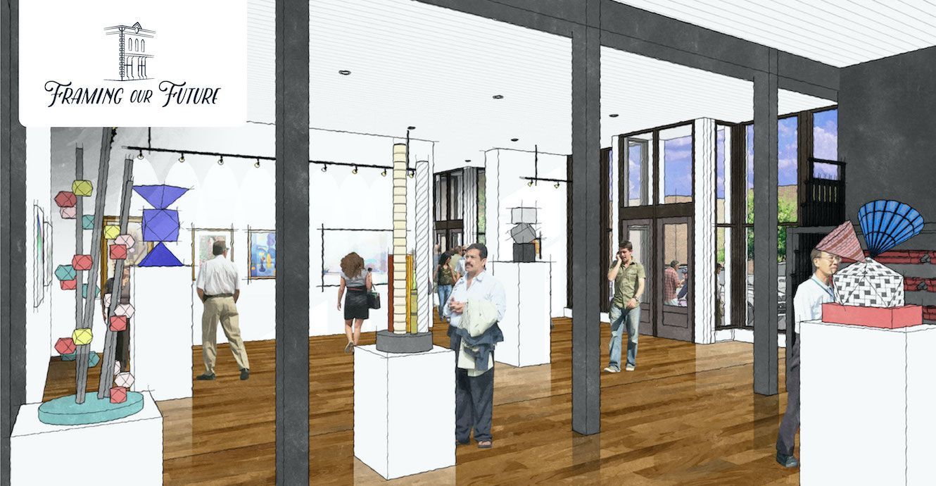 Slide number one of the renderings of the "Framing Our Future" capital investment campaign.