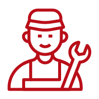 red mechanic icon