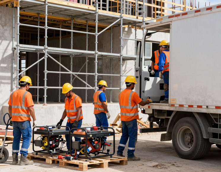 Andamios certificados en obra