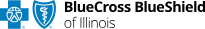 Blue Cross Blue Shield of Illinois logo with blue shield icons and text