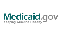 Medicaid.gov logo with teal and gray text and the tagline “Keeping America Healthy”