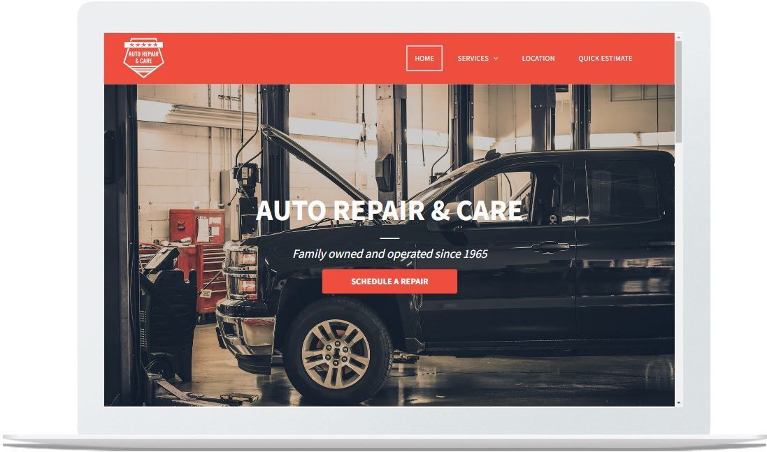 Auto Repair Website Mock-up