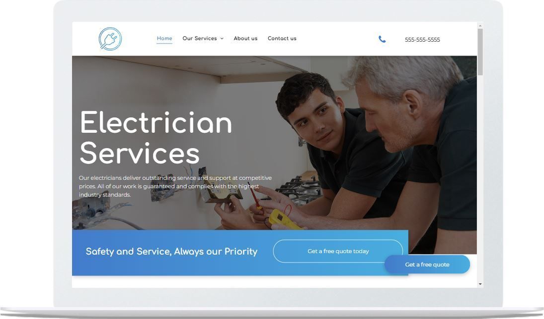 Electrican Website Mock-up