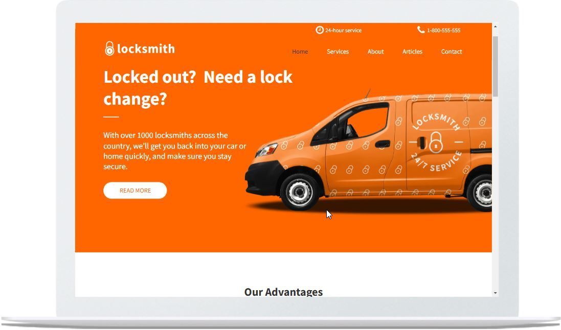 Locksmith Website Mock-up