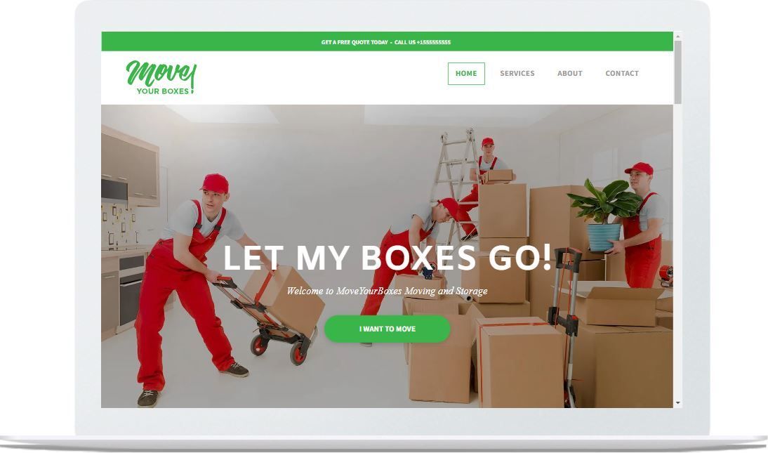 Moving Company Website Mock-up