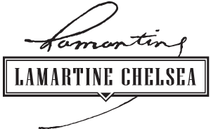 Black and white logo for Lamartine Chelsea