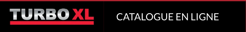 Le catalogue turbo xl en ligne s'affiche sur fond noir