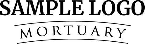 Sample logo with the word “Mortuary” in black serif text.