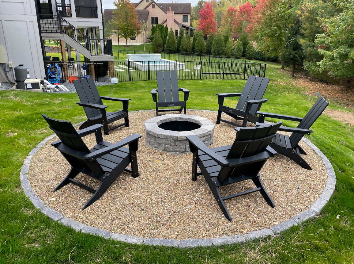 Fire pit installation| Fall Landscape Tips | St. Charles MO